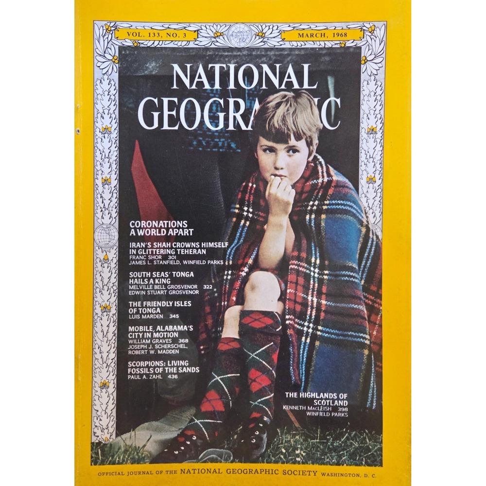 National Geographic Magazine March 1968